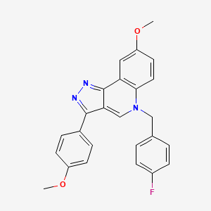 5-(4-fluorobenzyl)-8-methoxy-3-(4-methoxyphenyl)-5H-pyrazolo[4,3-c]quinoline