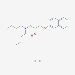 1-(Dibutylamino)-3-(naphthalen-2-yloxy)propan-2-ol hydrochloride