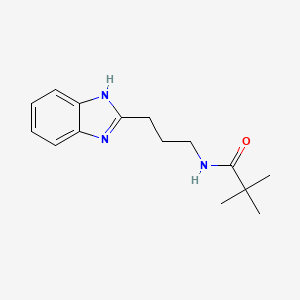 N-[3-(1H-benzimidazol-2-yl)propyl]-2,2-dimethylpropanamide
