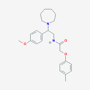 molecular formula C24H32N2O3 B241276 N-[2-(azepan-1-yl)-2-(4-methoxyphenyl)ethyl]-2-(4-methylphenoxy)acetamide 