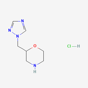 2-(1H-1,2,4-triazol-1-ylmethyl)morpholine hydrochloride