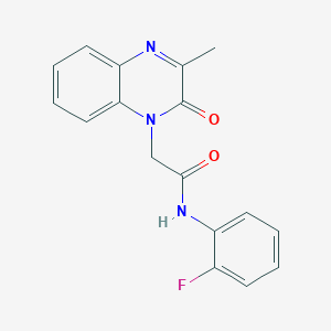 N-(2-fluorophenyl)-2-(3-methyl-2-oxoquinoxalin-1(2H)-yl)acetamide