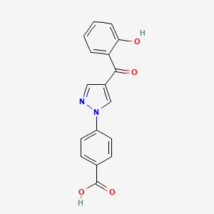 4-[4-(2-hydroxybenzoyl)-1H-pyrazol-1-yl]benzenecarboxylic acid