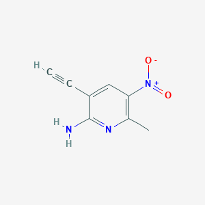 3-Ethynyl-6-methyl-5-nitropyridin-2-amine