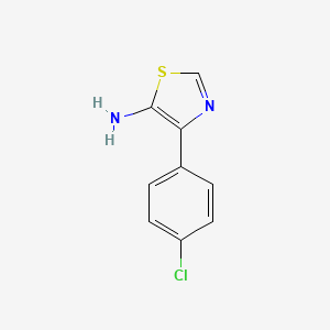 molecular formula C9H7ClN2S B2412834 4-(4-Chlorophenyl)-1,3-thiazol-5-amine CAS No. 1249232-71-0