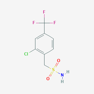 molecular formula C8H7ClF3NO2S B2412853 [2-Chloro-4-(trifluoromethyl)phenyl]methanesulfonamide CAS No. 2352852-84-5