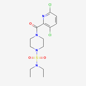 4-(3,6-dichloropyridine-2-carbonyl)-N,N-diethylpiperazine-1-sulfonamide