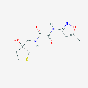 N1-((3-methoxytetrahydrothiophen-3-yl)methyl)-N2-(5-methylisoxazol-3-yl)oxalamide