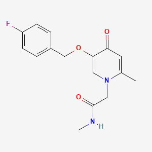 2-(5-((4-fluorobenzyl)oxy)-2-methyl-4-oxopyridin-1(4H)-yl)-N-methylacetamide