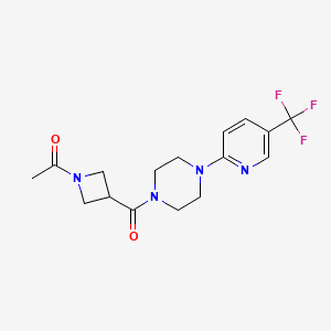 1-(3-(4-(5-(Trifluoromethyl)pyridin-2-yl)piperazine-1-carbonyl)azetidin-1-yl)ethanone