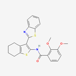 N-(3-(benzo[d]thiazol-2-yl)-4,5,6,7-tetrahydrobenzo[b]thiophen-2-yl)-2,3-dimethoxybenzamide