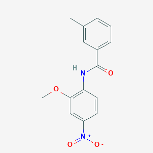 molecular formula C15H14N2O4 B2412874 N-(2-methoxy-4-nitrophenyl)-3-methylbenzamide CAS No. 199464-81-8