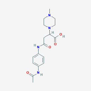 4-((4-Acetamidophenyl)amino)-2-(4-methylpiperazin-1-yl)-4-oxobutanoic acid