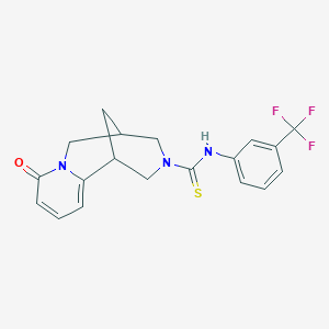 8-oxo-N-(3-(trifluoromethyl)phenyl)-4,5,6,8-tetrahydro-1H-1,5-methanopyrido[1,2-a][1,5]diazocine-3(2H)-carbothioamide
