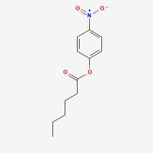 molecular formula C12H15NO4 B2412887 4-Nitrophenyl hexanoate CAS No. 7780-14-5; 956-75-2