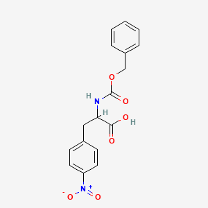 molecular formula C17H16N2O6 B2412888 3-(4-Nitrophenyl)-2-(phenylmethoxycarbonylamino)propanoic acid CAS No. 82611-60-7