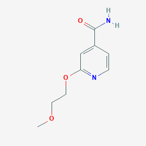 molecular formula C9H12N2O3 B2412910 2-(2-Methoxyethoxy)isonicotinamide CAS No. 1831097-88-1