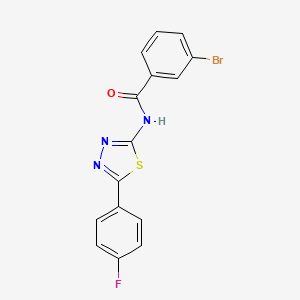 3-bromo-N-[5-(4-fluorophenyl)-1,3,4-thiadiazol-2-yl]benzamide