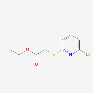 Ethyl 2-[(6-bromopyridin-2-yl)sulfanyl]acetate