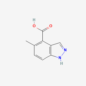 molecular formula C9H8N2O2 B2412930 5-Methyl-1h-indazole-4-carboxylic acid CAS No. 1360927-57-6