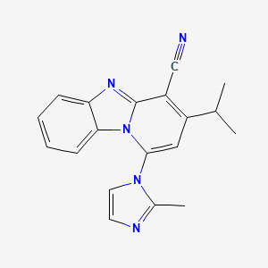1-(2-Methylimidazol-1-yl)-3-propan-2-ylpyrido[1,2-a]benzimidazole-4-carbonitrile