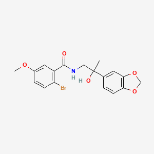 N-(2-(benzo[d][1,3]dioxol-5-yl)-2-hydroxypropyl)-2-bromo-5-methoxybenzamide