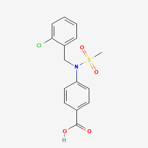 4-[(2-Chlorobenzyl)(methylsulfonyl)amino]benzoic acid