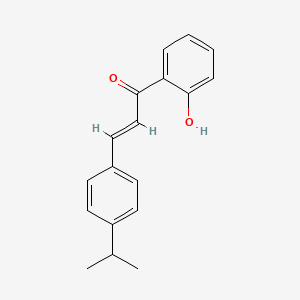 molecular formula C18H18O2 B2412941 1-(2-Hydroxyphenyl)-3-(4-isopropylphenyl)prop-2-en-1-one CAS No. 73110-49-3