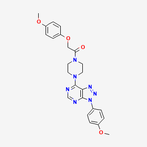 2-(4-methoxyphenoxy)-1-(4-(3-(4-methoxyphenyl)-3H-[1,2,3]triazolo[4,5-d]pyrimidin-7-yl)piperazin-1-yl)ethanone