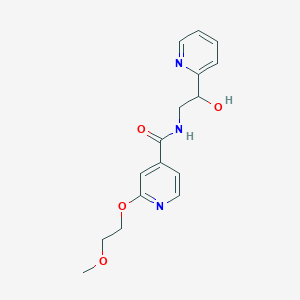 molecular formula C16H19N3O4 B2412962 N-(2-hydroxy-2-(pyridin-2-yl)ethyl)-2-(2-methoxyethoxy)isonicotinamide CAS No. 2034276-40-7