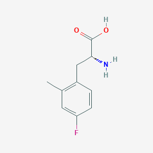 molecular formula C10H12FNO2 B2412963 D-2-Methyl-4-fluorophe CAS No. 1213186-81-2
