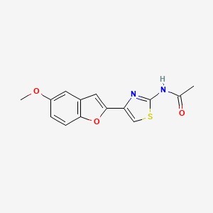 N-(4-(5-methoxybenzofuran-2-yl)thiazol-2-yl)acetamide