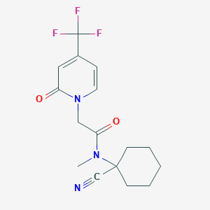 N-(1-Cyanocyclohexyl)-N-methyl-2-[2-oxo-4-(trifluoromethyl)pyridin-1-yl]acetamide