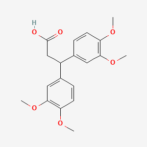 3,3-Bis(3,4-dimethoxyphenyl)propanoic acid