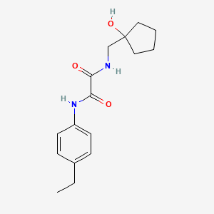 molecular formula C16H22N2O3 B2413193 N1-(4-ethylphenyl)-N2-((1-hydroxycyclopentyl)methyl)oxalamide CAS No. 1219905-47-1