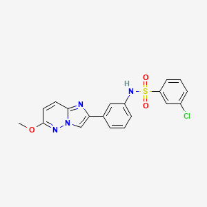 3-chloro-N-(3-(6-methoxyimidazo[1,2-b]pyridazin-2-yl)phenyl)benzenesulfonamide