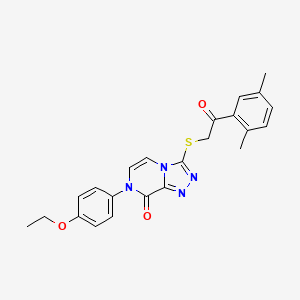 3-((2-(2,5-dimethylphenyl)-2-oxoethyl)thio)-7-(4-ethoxyphenyl)-[1,2,4]triazolo[4,3-a]pyrazin-8(7H)-one