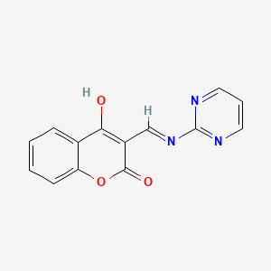 (Z)-3-((pyrimidin-2-ylamino)methylene)chroman-2,4-dione