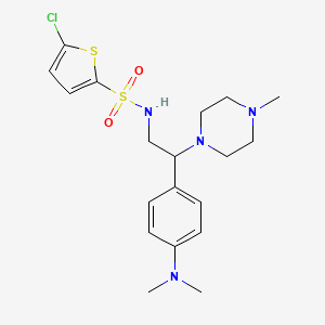 5-chloro-N-(2-(4-(dimethylamino)phenyl)-2-(4-methylpiperazin-1-yl)ethyl)thiophene-2-sulfonamide