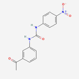 molecular formula C15H13N3O4 B2413239 1-(3-Acetylphenyl)-3-(4-nitrophenyl)urea CAS No. 332125-42-5
