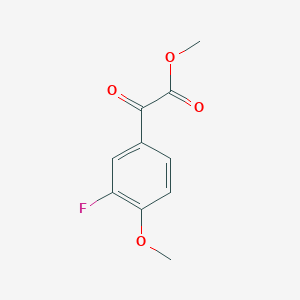 molecular formula C10H9FO4 B2413256 Methyl 3-fluoro-4-methoxybenzoylformate CAS No. 1268104-26-2