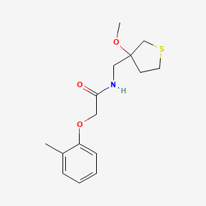 molecular formula C15H21NO3S B2413281 N-[(3-METHOXYTHIOLAN-3-YL)METHYL]-2-(2-METHYLPHENOXY)ACETAMIDE CAS No. 1448047-65-1