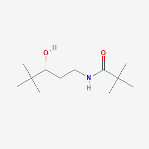 molecular formula C12H25NO2 B2413349 N-(3-hydroxy-4,4-dimethylpentyl)-2,2-dimethylpropanamide CAS No. 1396885-61-2