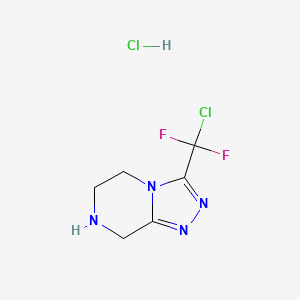 3-(Chlorodifluoromethyl)-5,6,7,8-tetrahydro-[1,2,4]triazolo[4,3-a]pyrazine hydrochloride