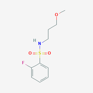 2-fluoro-N-(3-methoxypropyl)benzene-1-sulfonamide