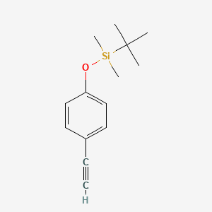 molecular formula C14H20OSi B2413419 tert-Butyl(4-ethynylphenoxy)dimethylsilane CAS No. 136053-34-4