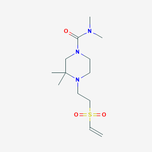 4-(2-Ethenylsulfonylethyl)-N,N,3,3-tetramethylpiperazine-1-carboxamide