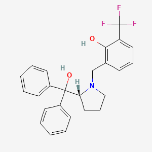 (R)-2-((2-(Hydroxydiphenylmethyl)pyrrolidin-1-yl)methyl)-6-(trifluoromethyl)phenol