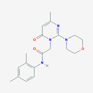 molecular formula C19H24N4O3 B2413441 N-(2,4-dimethylphenyl)-2-[4-methyl-2-(morpholin-4-yl)-6-oxo-1,6-dihydropyrimidin-1-yl]acetamide CAS No. 1251677-53-8