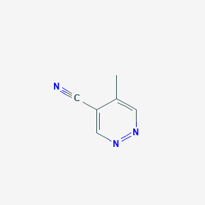 molecular formula C6H5N3 B2413468 5-Methylpyridazine-4-carbonitrile CAS No. 2007921-31-3